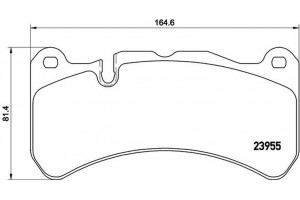 Brembo Σετ τακάκια, Δισκόφρενα - P 50 092