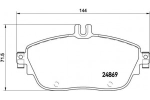 Brembo Σετ τακάκια, Δισκόφρενα - P 50 093X