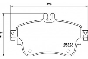 Brembo Σετ τακάκια, Δισκόφρενα - P 50 094