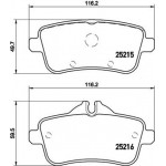 Brembo Σετ τακάκια, Δισκόφρενα - P 50 099