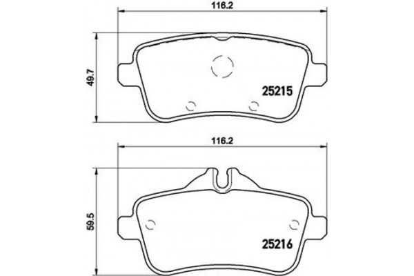 Brembo Σετ τακάκια, Δισκόφρενα - P 50 099