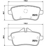 Brembo Σετ τακάκια, Δισκόφρενα - P 50 100