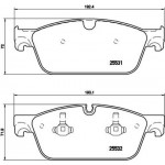 Brembo Σετ τακάκια, Δισκόφρενα - P 50 102X