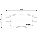 Brembo Σετ τακάκια, Δισκόφρενα - P 50 107