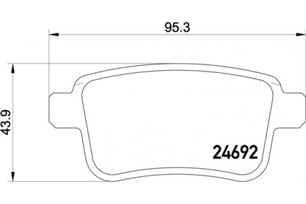 Brembo Σετ τακάκια, Δισκόφρενα - P 50 107