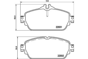 Brembo Σετ τακάκια, Δισκόφρενα - P 50 118