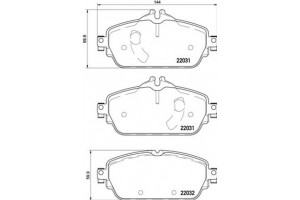Brembo Σετ τακάκια, Δισκόφρενα - P 50 119