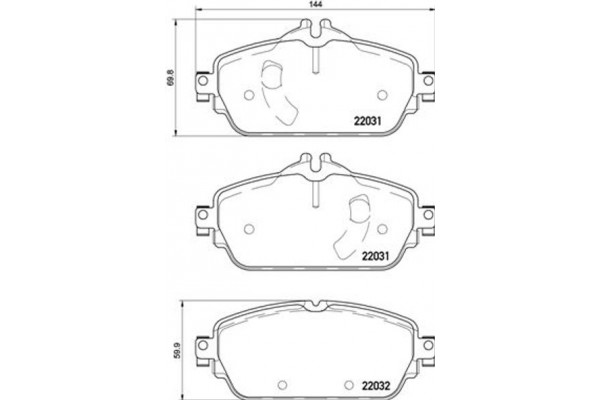 Brembo Σετ τακάκια, Δισκόφρενα - P 50 119