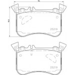 Brembo Σετ τακάκια, Δισκόφρενα - P 50 121