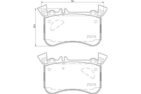 Brembo Σετ τακάκια, Δισκόφρενα - P 50 121