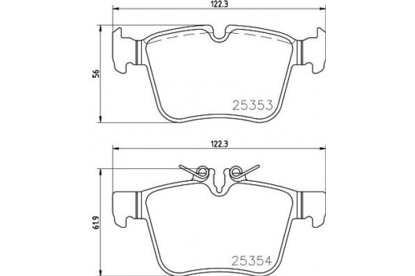 Brembo Σετ τακάκια, Δισκόφρενα - P 50 122