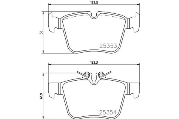 Brembo Σετ τακάκια, Δισκόφρενα - P 50 122