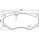 Brembo Σετ τακάκια, Δισκόφρενα - P 50 134