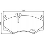 Brembo Σετ τακάκια, Δισκόφρενα - P 50 134