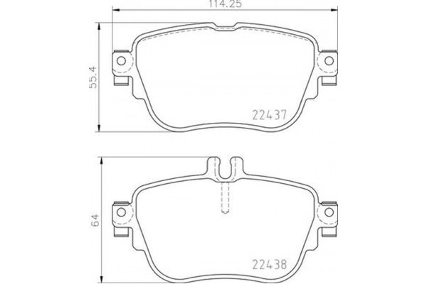 Brembo Σετ τακάκια, Δισκόφρενα - P 50 136