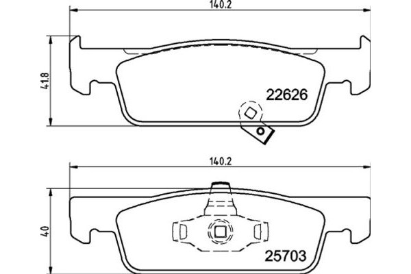 Brembo Σετ τακάκια, Δισκόφρενα - P 50 137