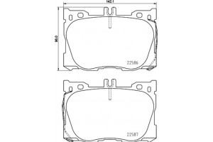 Brembo Σετ τακάκια, Δισκόφρενα - P 50 139