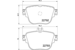 Brembo Σετ τακάκια, Δισκόφρενα - P 50 141