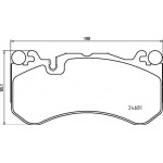 Brembo Σετ τακάκια, Δισκόφρενα - P 50 142