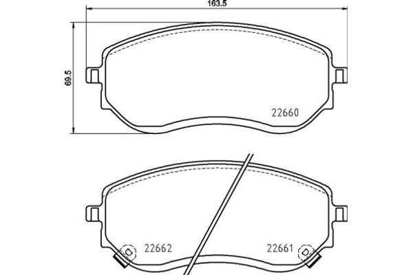 Brembo Σετ τακάκια, Δισκόφρενα - P 50 144