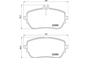 Brembo Σετ τακάκια, Δισκόφρενα - P 50 146