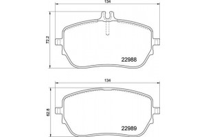 Brembo Σετ τακάκια, Δισκόφρενα - P 50 146