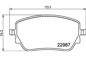 Brembo Σετ τακάκια, Δισκόφρενα - P 50 148