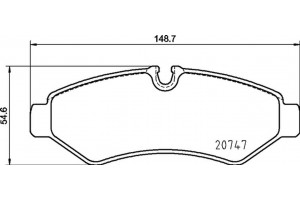 Brembo Σετ τακάκια, Δισκόφρενα - P 50 155
