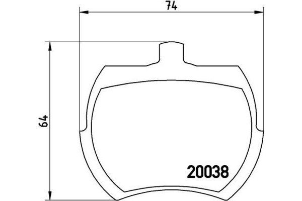 Brembo Σετ τακάκια, Δισκόφρενα - P 52 002