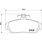 Brembo Σετ τακάκια, Δισκόφρενα - P 52 015