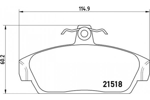 Brembo Σετ τακάκια, Δισκόφρενα - P 52 015