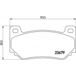 Brembo Σετ τακάκια, Δισκόφρενα - P 52 018