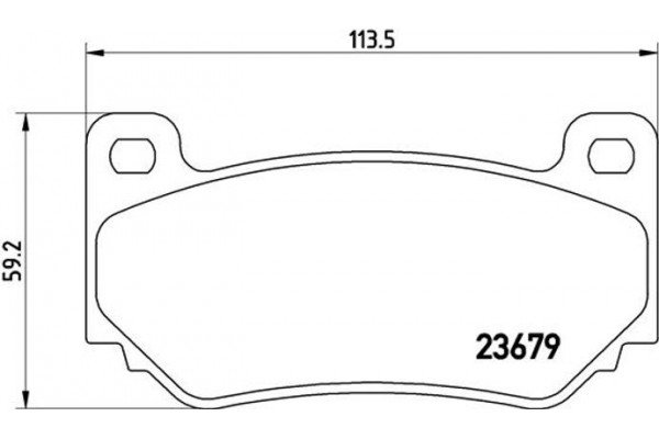 Brembo Σετ τακάκια, Δισκόφρενα - P 52 018