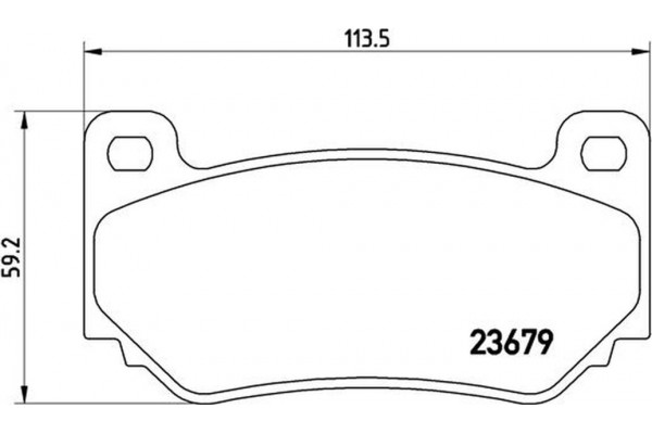 Brembo Σετ τακάκια, Δισκόφρενα - P 52 018