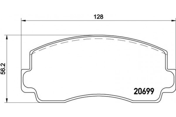 Brembo Σετ τακάκια, Δισκόφρενα - P 54 002