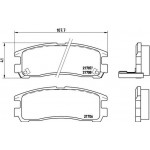 Brembo Σετ τακάκια, Δισκόφρενα - P 54 012