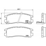 Brembo Σετ τακάκια, Δισκόφρενα - P 54 012