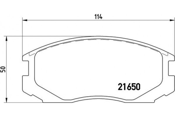 Brembo Σετ τακάκια, Δισκόφρενα - P 54 015