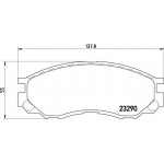 Brembo Σετ τακάκια, Δισκόφρενα - P 54 020