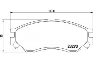 Brembo Σετ τακάκια, Δισκόφρενα - P 54 020