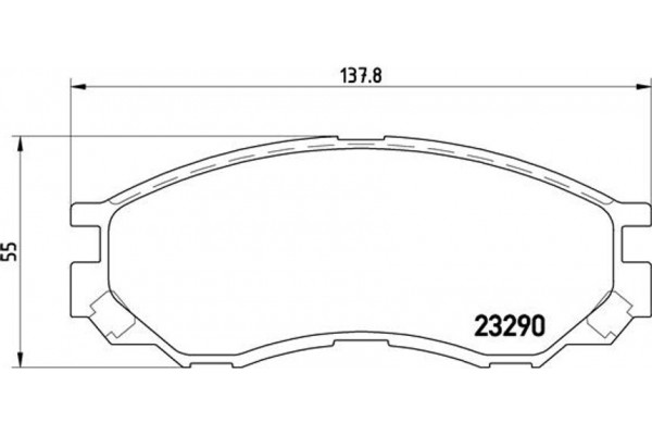 Brembo Σετ τακάκια, Δισκόφρενα - P 54 020