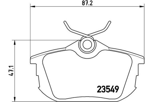 Brembo Σετ τακάκια, Δισκόφρενα - P 54 023