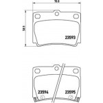 Brembo Σετ τακάκια, Δισκόφρενα - P 54 026