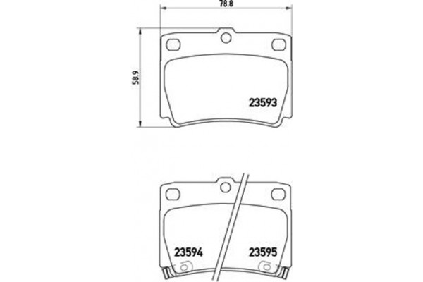 Brembo Σετ τακάκια, Δισκόφρενα - P 54 026