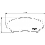 Brembo Σετ τακάκια, Δισκόφρενα - P 54 028