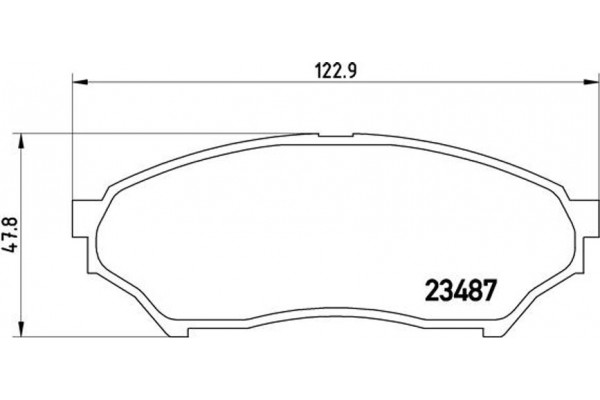 Brembo Σετ τακάκια, Δισκόφρενα - P 54 028