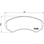 Brembo Σετ τακάκια, Δισκόφρενα - P 54 029