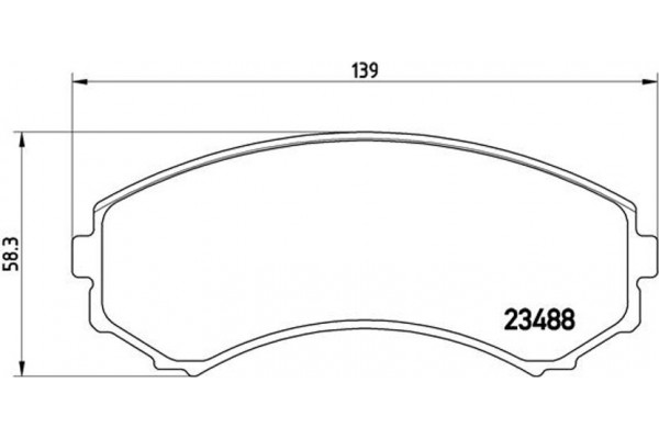 Brembo Σετ τακάκια, Δισκόφρενα - P 54 029