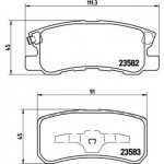 Brembo Σετ τακάκια, Δισκόφρενα - P 54 031