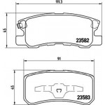 Brembo Σετ τακάκια, Δισκόφρενα - P 54 031